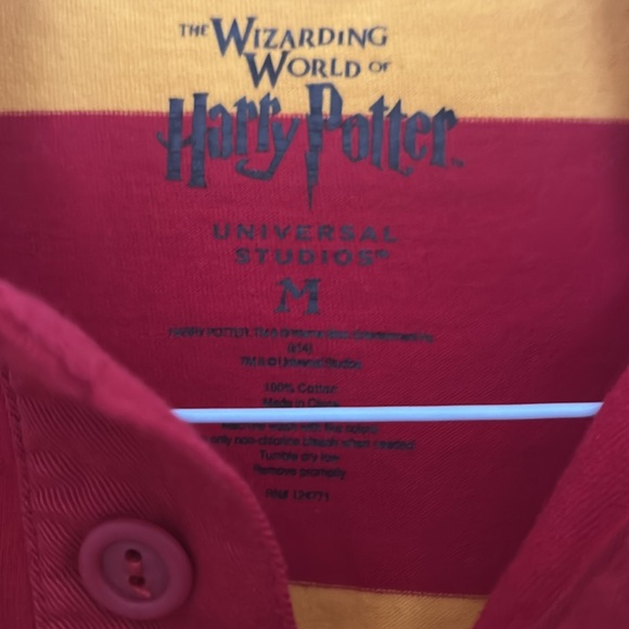 New with Striped Gryffindor Rugby Shirt size medium - Picture 3 of 3
